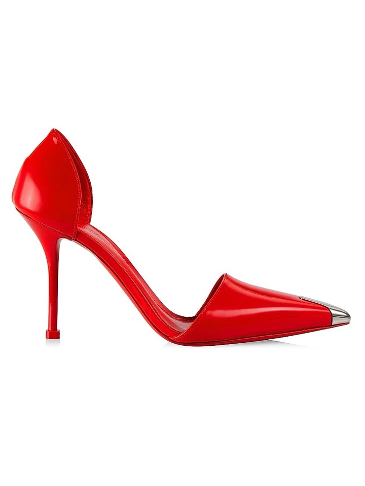 Zapatos de salón Alexander Mcqueen de charol rojo para mujer 38,5 M Foto 1 de 4