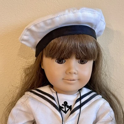 Vestido mediano Pleasant Company Samantha cuerpo blanco vintage muñeca American Girl Foto 1 de 4