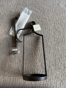 Pottery Barn handwerkliche Wandlaterne Schmiedeeisen Kerzenhalter ~ohne Glas~ NEU - Bild 1 von 6