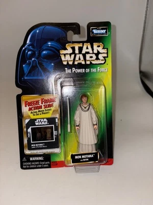 Star Wars Power of the Force Mon Mothma with Baton FF NEW - Image 1 of 2