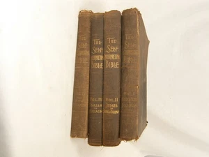 The Self Interpreting Bible 4 Volume Set 1909 Bible Educational Society Complete - Picture 1 of 16