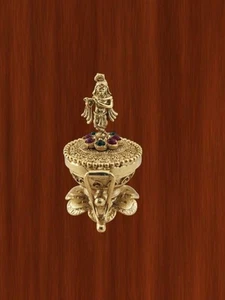 Indio Bollywood Boda Sindoor Dubbi Kumkum Caja Pooja Accesorio Regalo Joyería - Imagen 1 de 3