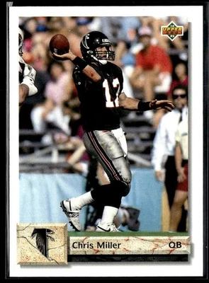 1992 Upper Deck Chris Miller Atlanta Falcons #291 - Image 1 of 2