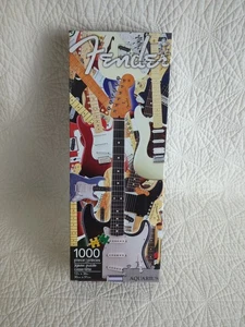 Aquarius Fender Guitar 1000 Piece Jigsaw Puzzle 12x36 UEC Sealed - Picture 1 of 7