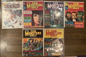 Cracked For Monsters Only VTG Magazines Bela Lugosi Karloff Lorre Horror C27#02 - Picture 1 of 22