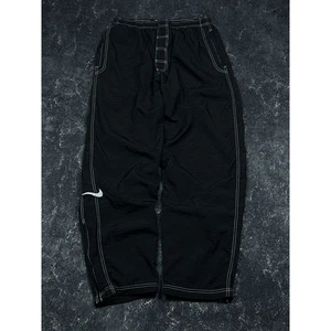 Vintage 90s Nike Baggy Zip Sweat Nylon Track Pants Men’s Rare Streetwear Pants - Bild 1 von 20