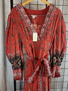 Sundance Damen bestickt romantisch Blumen Le Grand Amour fließend Maxikleid PXL - Bild 1 von 7