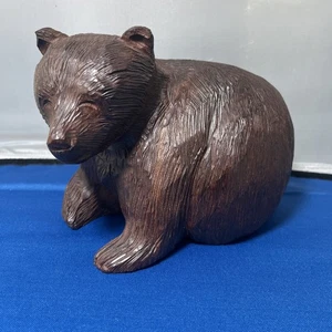 Ironwood Hand Carved Bear Sculpture Dense Gift Artist Heavy Beary Nice! 3 Lbs - Bild 1 von 12