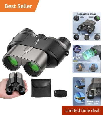 Compact 12X High-Powered Binoculars for Bird Watching and Outdoor Adventures - Image 1 of 4