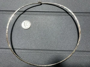 5" quer 16" James Avery Sterling gehämmert Haken-On Halsband Halskette im Ruhestand - Bild 1 von 4