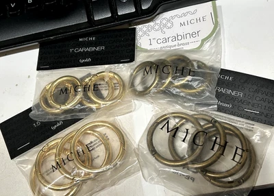 Выберите 2 MICHE карабин взаимозаменяемый сумочки ремни 4шт набор антикварная латунь золото - Изображение 1 из 4