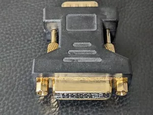DVI 24+5 Female Socket to VGA 15 Pin Male Plug Converter Adapter - Picture 1 of 2