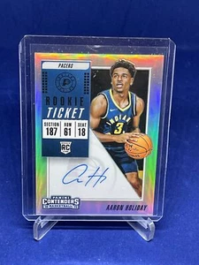 AARON HOLIDAY 2018-19 CONTENDERS PREMIUM ROOKIE TICKET SILVER PRIZM AUTO RC #101 - Picture 1 of 1
