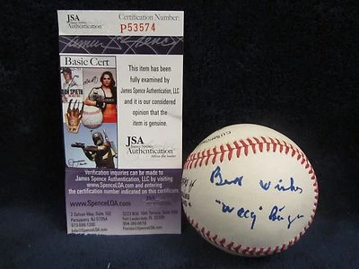 Wally Berger (Died 1988) Autographed ONL (Giamatti) Baseball - JSA Cert - Image 1 of 4