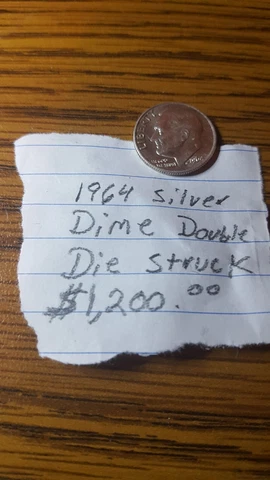 1964 dime doubld die struck Cover