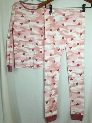 New Carter's Camo Hearts Girls Long Sleeve Pajama Set Snug fit Many Sizes - Image 1 of 4