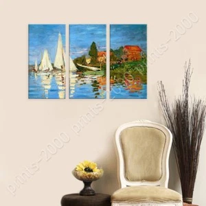 Regatta At Argenteuil by Claude Monet | Poster or Wall Sticker Decal | Wall art - Picture 1 of 18