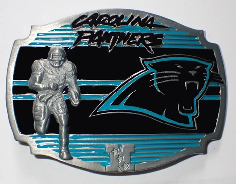 CAROLINA PANTHERS BELT BUCKLE LICENSED NEW! Cover