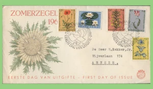 Netherlands 1960 Flowers set on First Day Cover - Picture 1 of 1