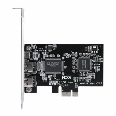 PCI Express x1 PCI-E FireWire 1394a IEEE1394 Controller Card for Windows 10/8/7 - Image 1 of 4
