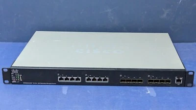8x 10GbE SFP+, 8x 10Gb RJ45 - Homelab Managed Network Switch, Cisco SG550XG-8F8T - Image 1 of 3