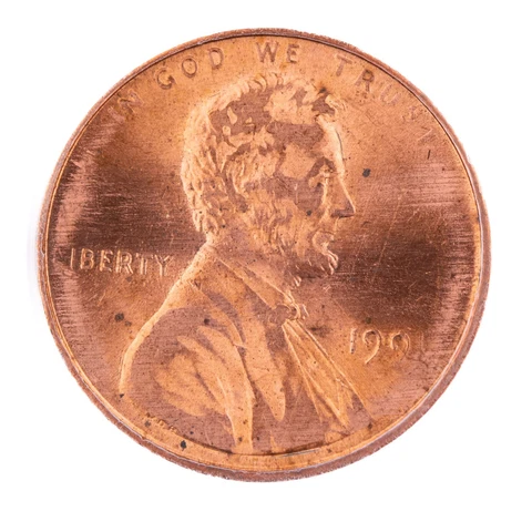 ERROR 1991 Lincoln Cent ANACS MS63 Red Struck Through Grease Certified 1c Cover