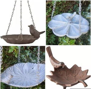 Bird feeder Garden Hanging / Freestanding Rustic Cast iron Tree Patio - Picture 1 of 22