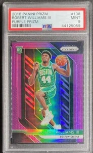 Robert Williams III 2018 Prizm Purple Prizm #138 Blazers Rookie RC - /75 - PSA 9 - Picture 1 of 2