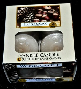Yankee Candle  TEELICHTER, EBONY & OAK, 12 Stck., Selten - Bild 1 von 1