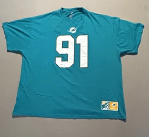 Miami Dolphins NFL Football Sports Majestic Crewneck Tee Shirt XXXL CAMERON WAKE - Bild 1 von 8