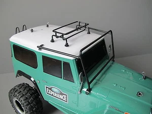 Set scala portapacchi telaio parabrezza metallo Tamiya 1/10 Toyota Land Cruiser - Foto 1 di 3