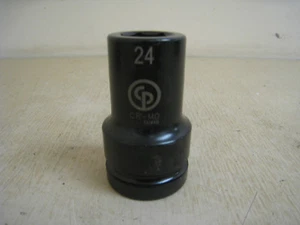 Chicago Pneumatic CP S824MD 1" Drive 6 Point 24mm Metric Deep Impact Socket - Picture 1 of 6