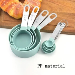 Multi purpose Spoons/Cup Measuring Tools PP Baking Stainless Steel Handle Kitche - Picture 1 of 6