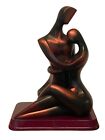 Herco Gift Professional Sculpture Bronze Toned Woman And Man Heavy Figurine