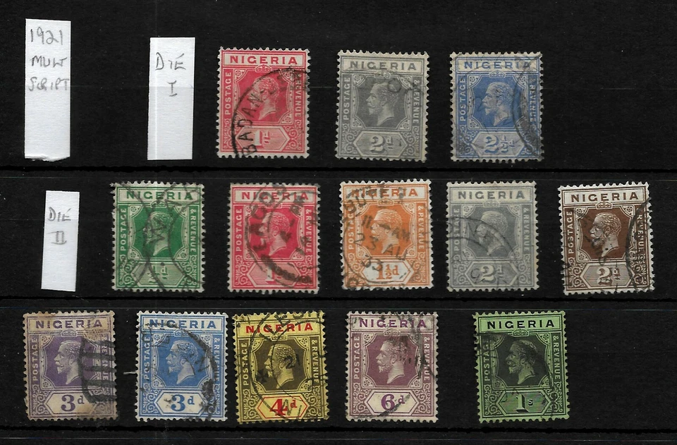 Nigeria, KGV 1936 pictóricos, juego completo a 2/6d, usado (N011) Foto 1 de 1