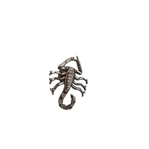 Scorpion Silver Tone Lapel Pin 1.25" Crustacean Insect Hat Brooch Goth Western - Picture 1 of 2