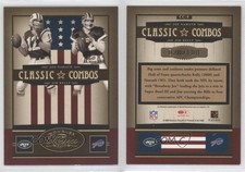 2005 Donruss Classics Classic Combos Gold /100 Joe Namath Jim Kelly #CC-9 HOF