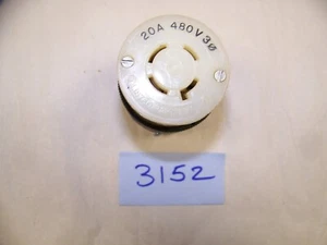 20A 480V AC 3PH FEMALE TWIST-LOCK CONNECTOR (ITEM #3152) - Picture 1 of 3