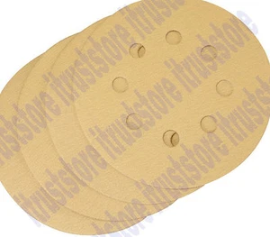 4 PC 5" ROUND HOOK AND LOOP BACKING SANDER SANDING PAD DISC 8 HOLE 150 GRIT FINE - Picture 1 of 3