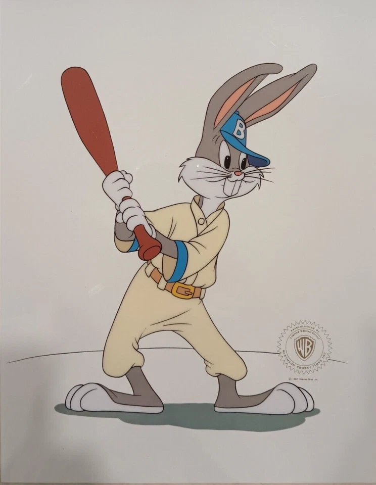 WARNER BROS Baseball Bugs Sericel - Image 1 of 1