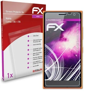atFoliX Glass Protector for Nokia Lumia 730 / 735 9H Hybrid-Glass - Picture 1 of 8