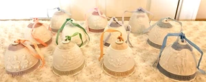 VTG Lladro 3" Holiday Religious Porcelain Bells Years 1987-1996, 2000 LOT of 11 - Picture 1 of 13
