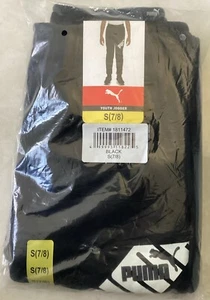 Puma Youth Jogger Pants Activewear Black Size Small 7/8 - Picture 1 of 3