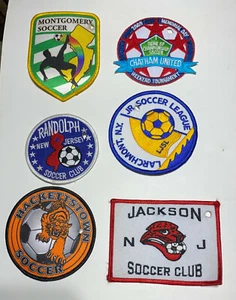 6er Set New Jersey Fußball Vereine Turnier Aufnäher [Nr.1] - Bild 1 von 12