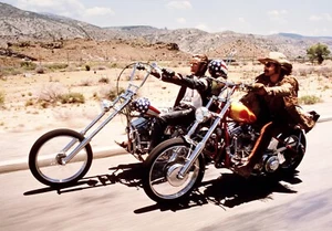 NEW EASY RIDER 1969 MOVIE POSTER PREMIUM WALL ART PRINT SIZE A5-A1 ADVENTURES/IN - Picture 1 of 6