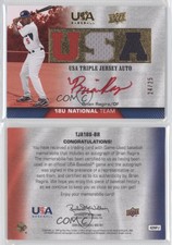 2009 Upper Deck USA Baseball Box Set Red Ink /25 Brian Ragira #TJA18U-BR Auto