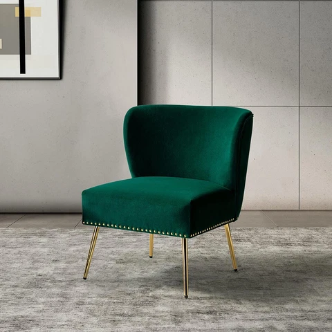 Karat Home Anaelisa Accent Chair - Green  MSRP $399.00 Cover