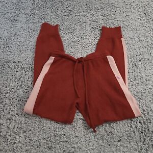 Saturday Sunday Pants Womens Small Red Pink Gray Jogger Loungewear Anthropologie