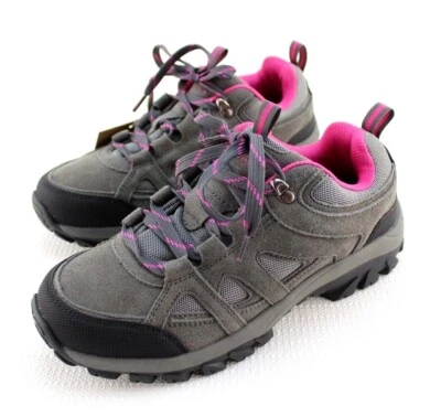 New BEARPAW Edgewood Low Size 8.5 Gray / Fushia Soft Toe Women's Hiking Shoes - Image 1 of 4