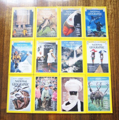 1979 National Geographic Complete Year Set of 12 Magazines Jan-Dec Bulk Lot - Image 1 of 4